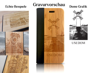 INDIVIDUELL iPhone 15 Pro Bambus-Kunststoff